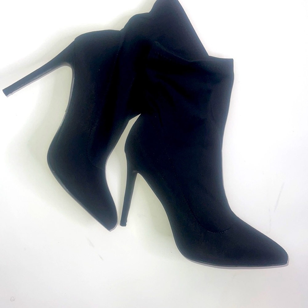 Wide Fit Stiletto Pointed Sock Boot